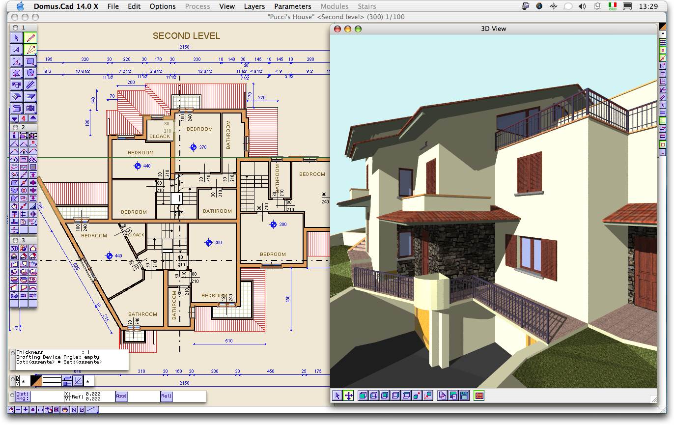 Screenshot of Domus.Cad Mac 15