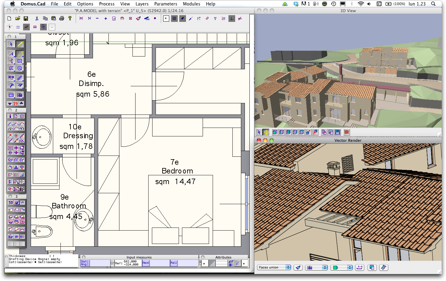 Architectural BIM 3D CAD, interactive design